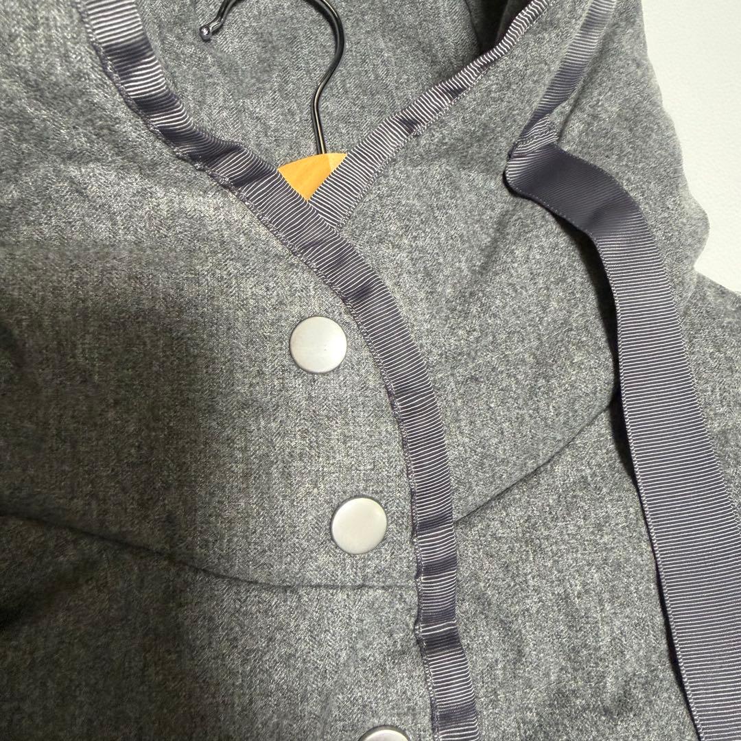 完売色✨ ドゥクラッセ グログラン使い フード付ダウンコート XL 大きいサイズ