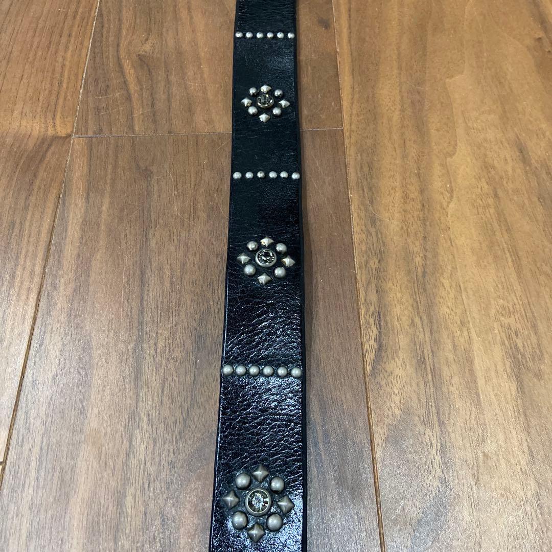 希少 OLD STUDフラワーモチーフ クリアストーン34inch HTC