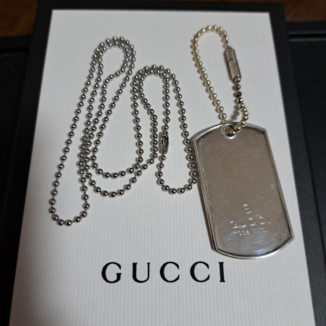 【シングルママ】正規品GUCCIドッグタグ 925　キーホルダー2Way