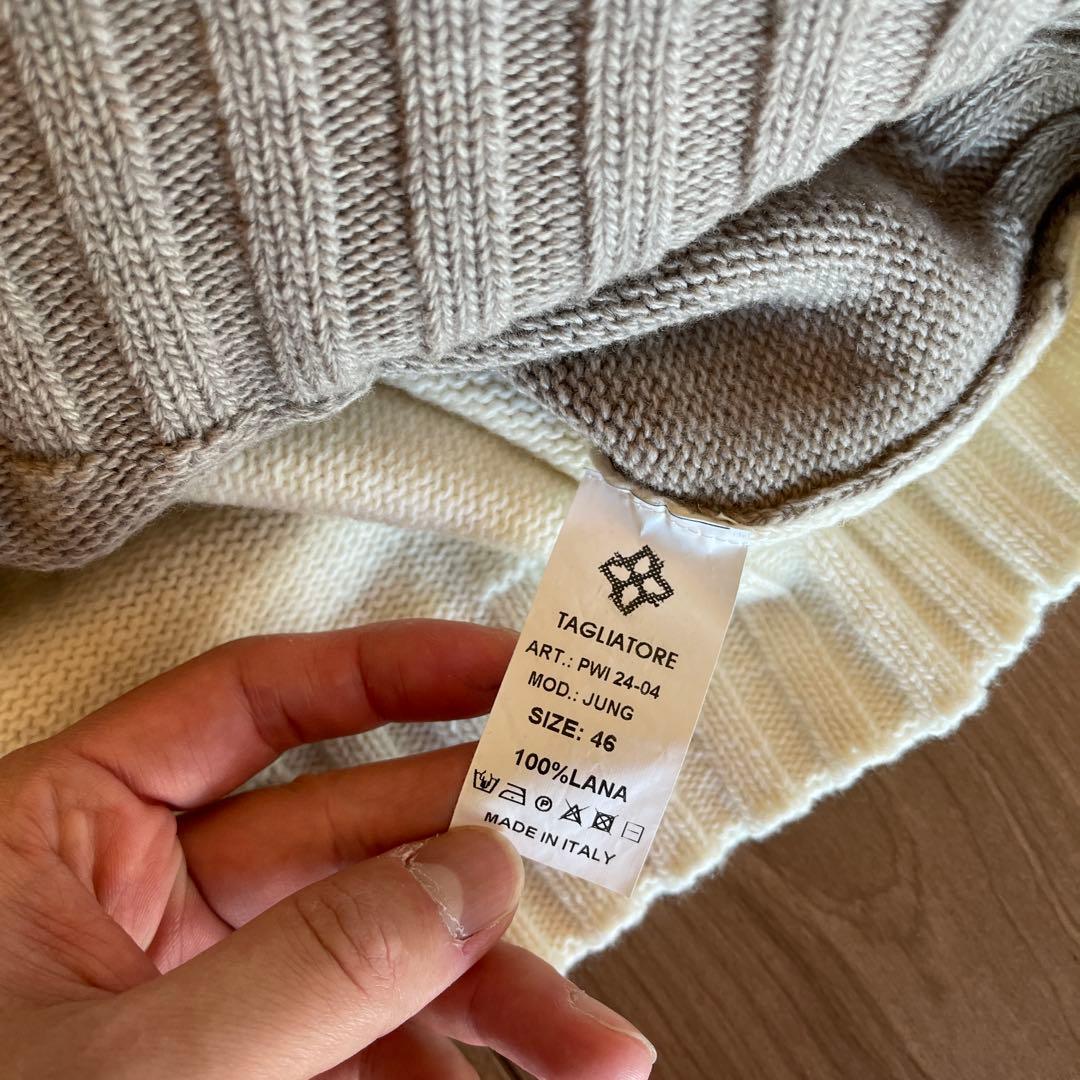 【新品未使用】TAGLIATORE タリアトーレ ニット モックネック 46