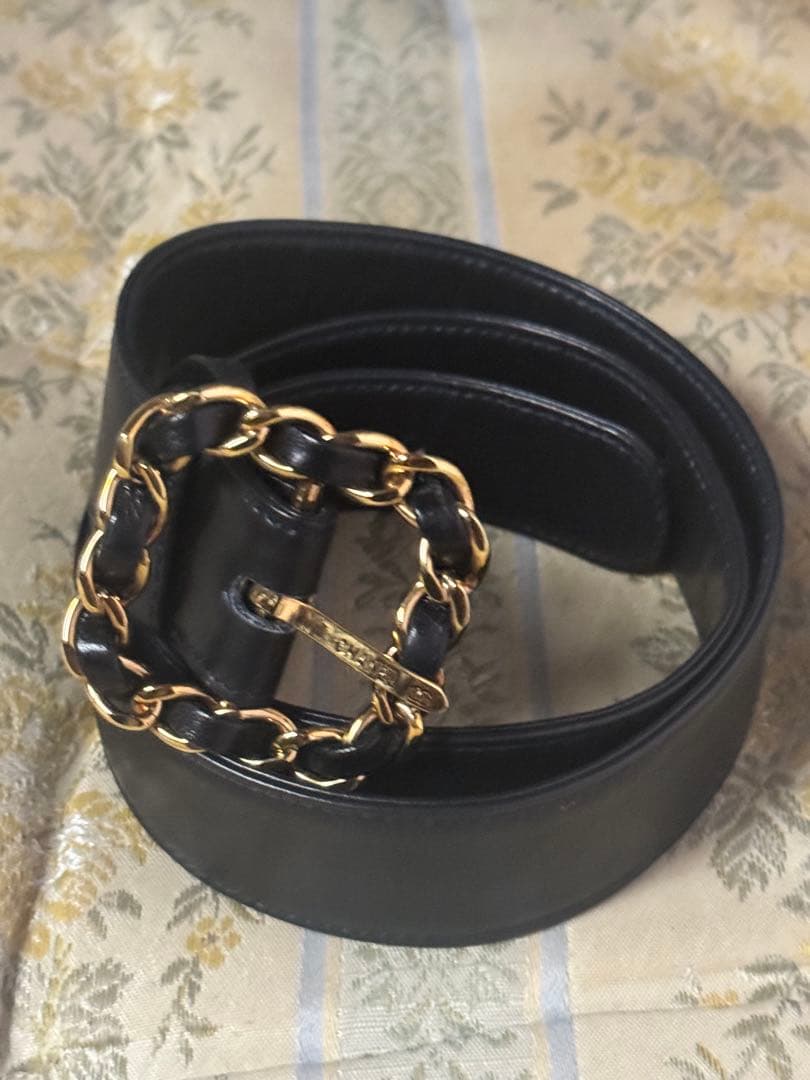 美品 Chanel シャネル ウエストポーチバッグ 黒