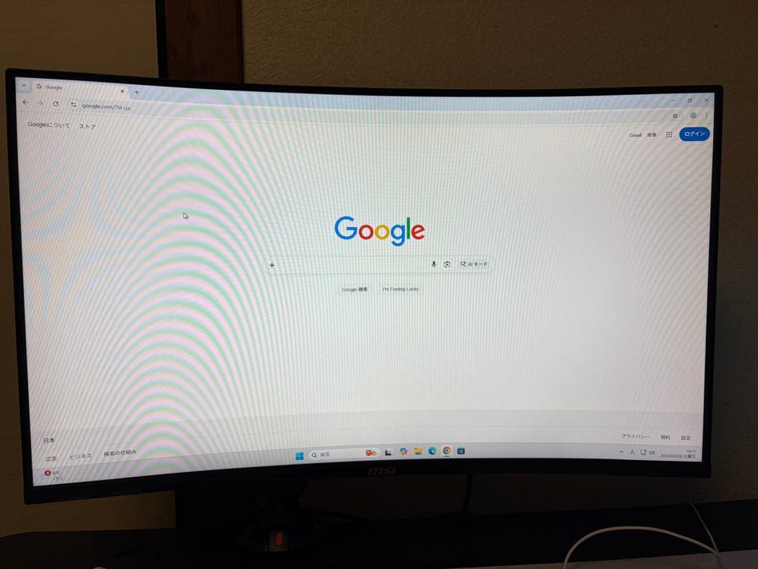 MSI 曲面ディスプレイ 32インチモニター