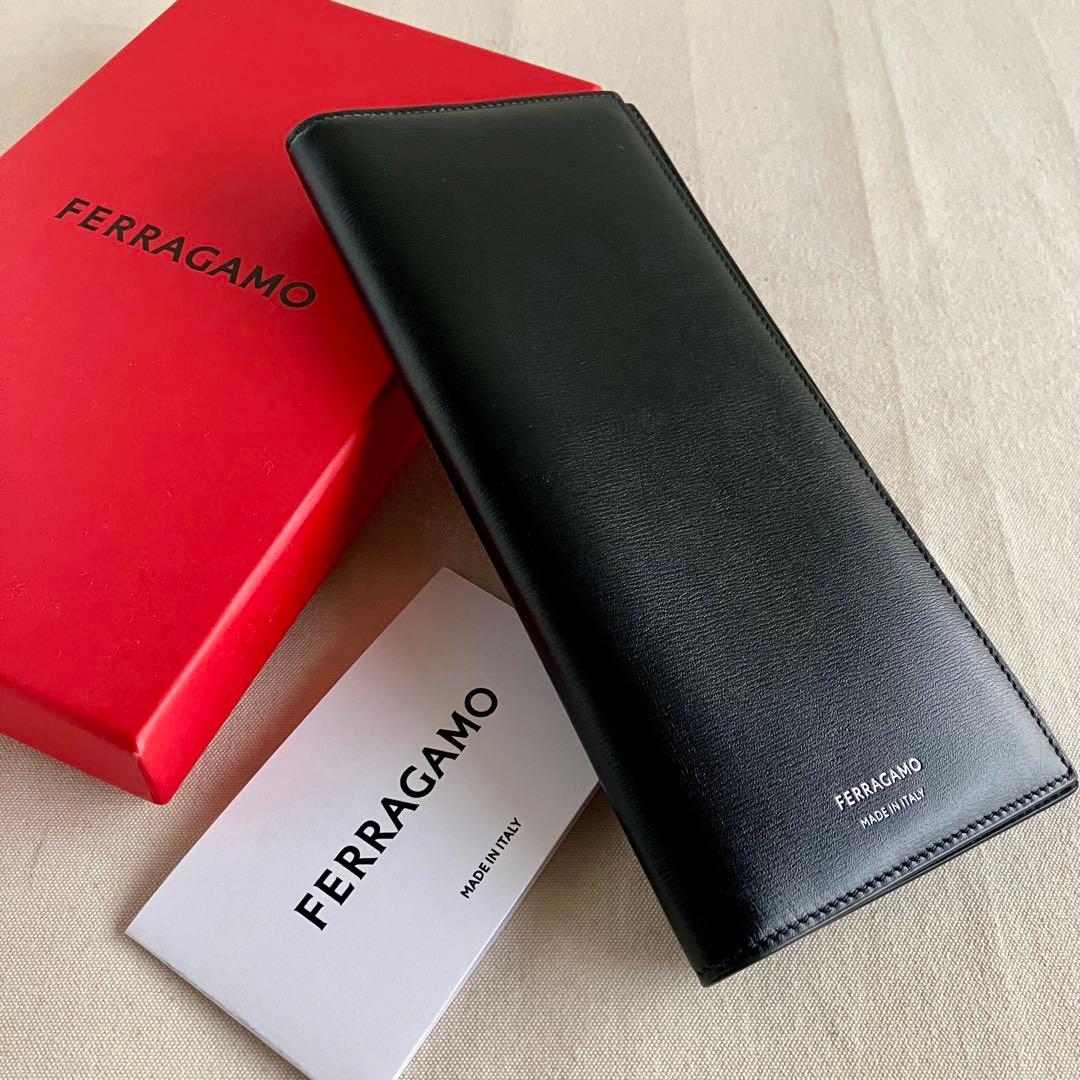 小物 FERRAGAMO Wallet Black Leather NERO