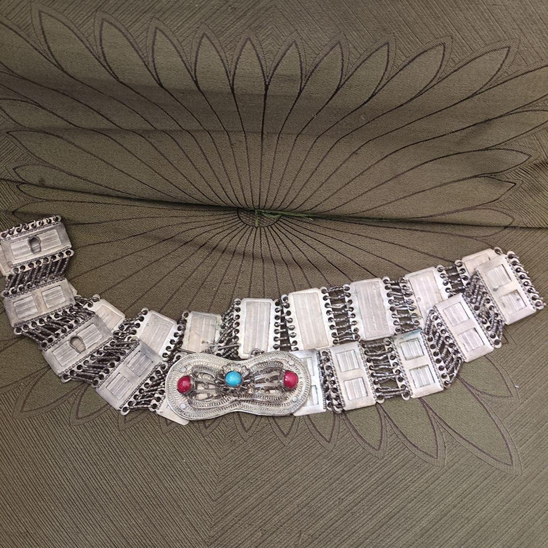 オスマントルコのヴィンテージ テルカリ(銀線細工)のブライダルベルト