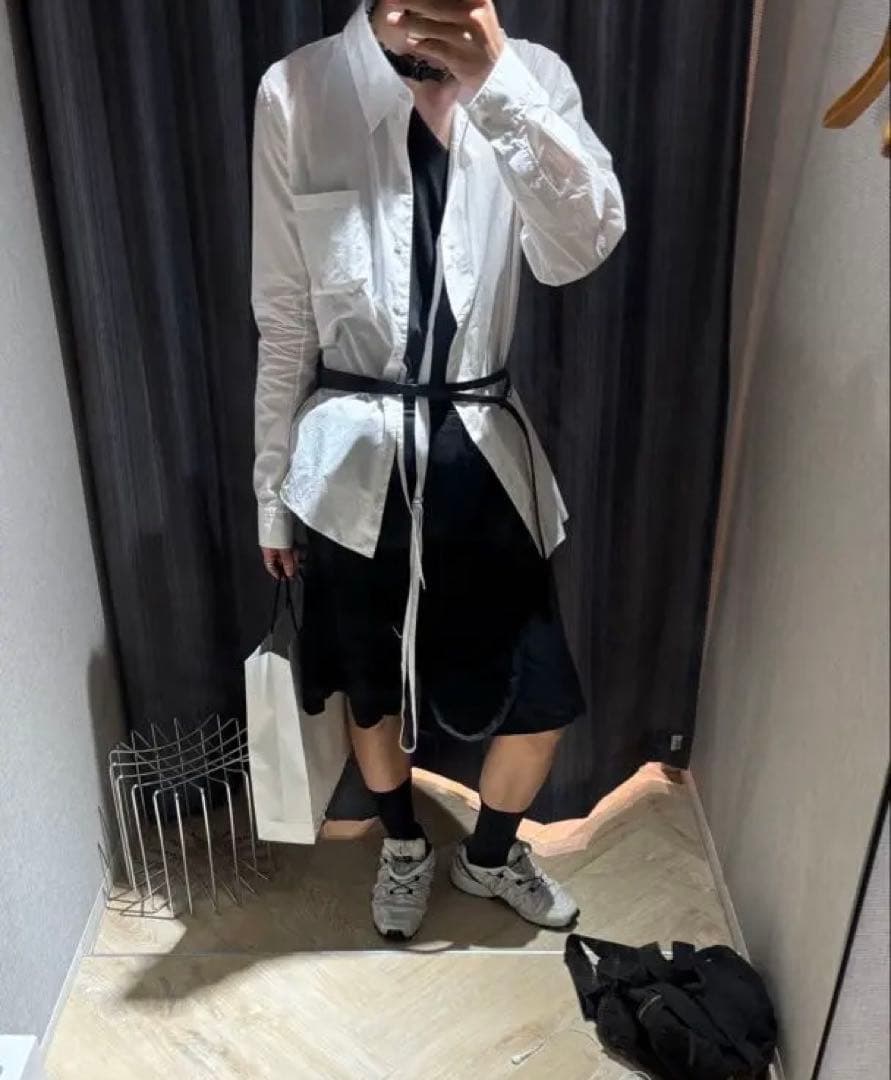 veronique branquinho レザーロングベルト　2連