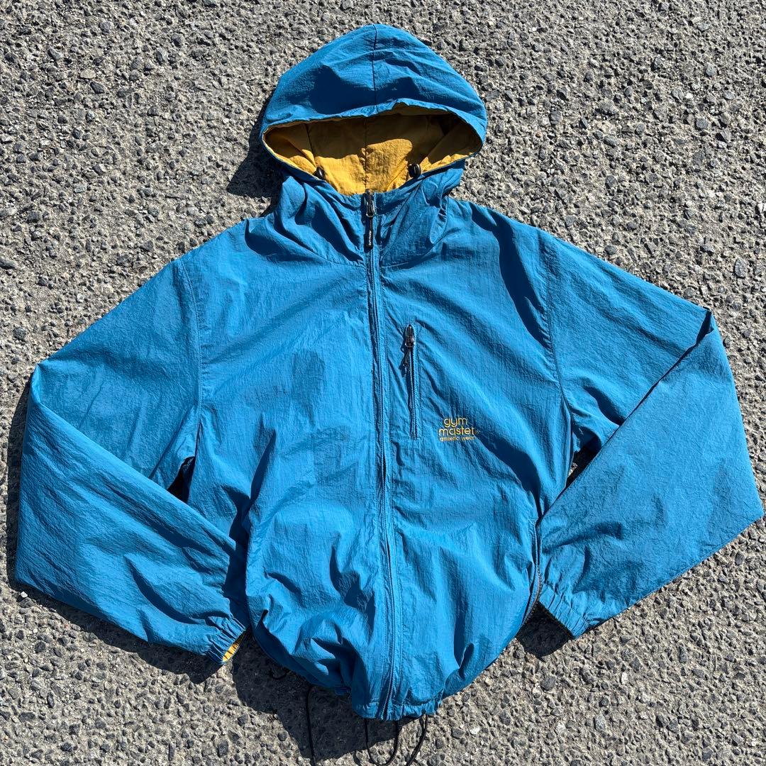工*族様 【美品】gym master リバーシブルナイロンフードジャケット M