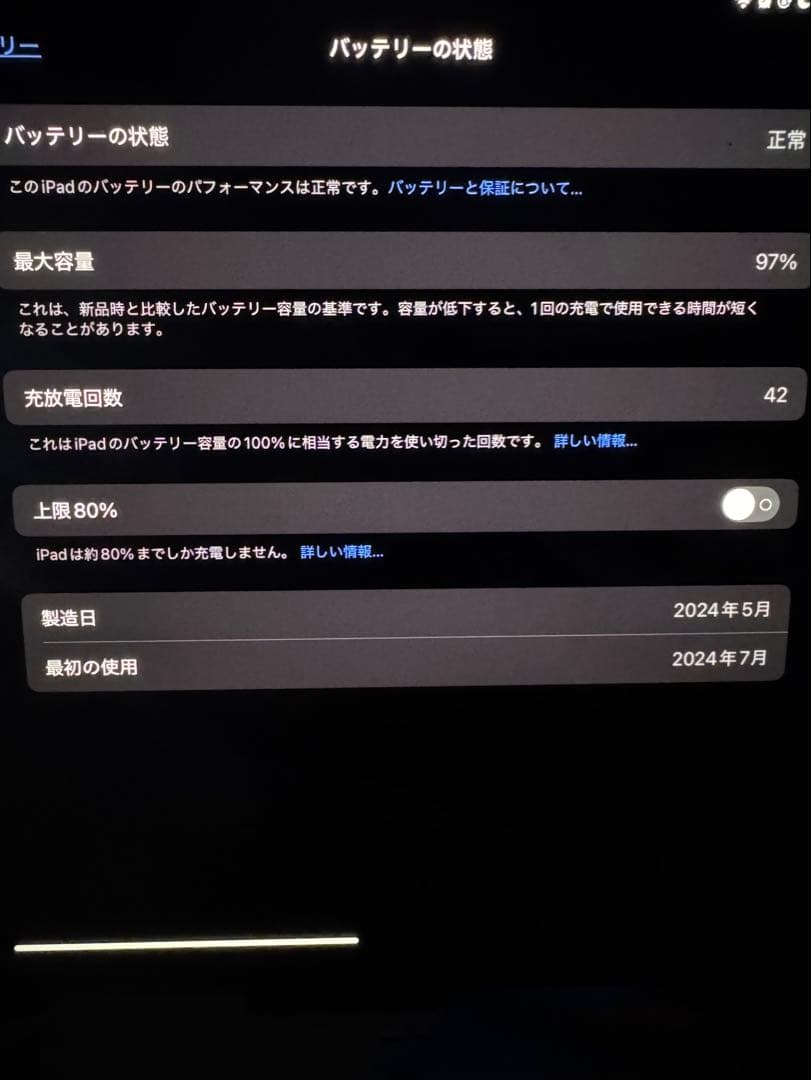 iPad Pro 11インチ M4 256GB スペースグレー