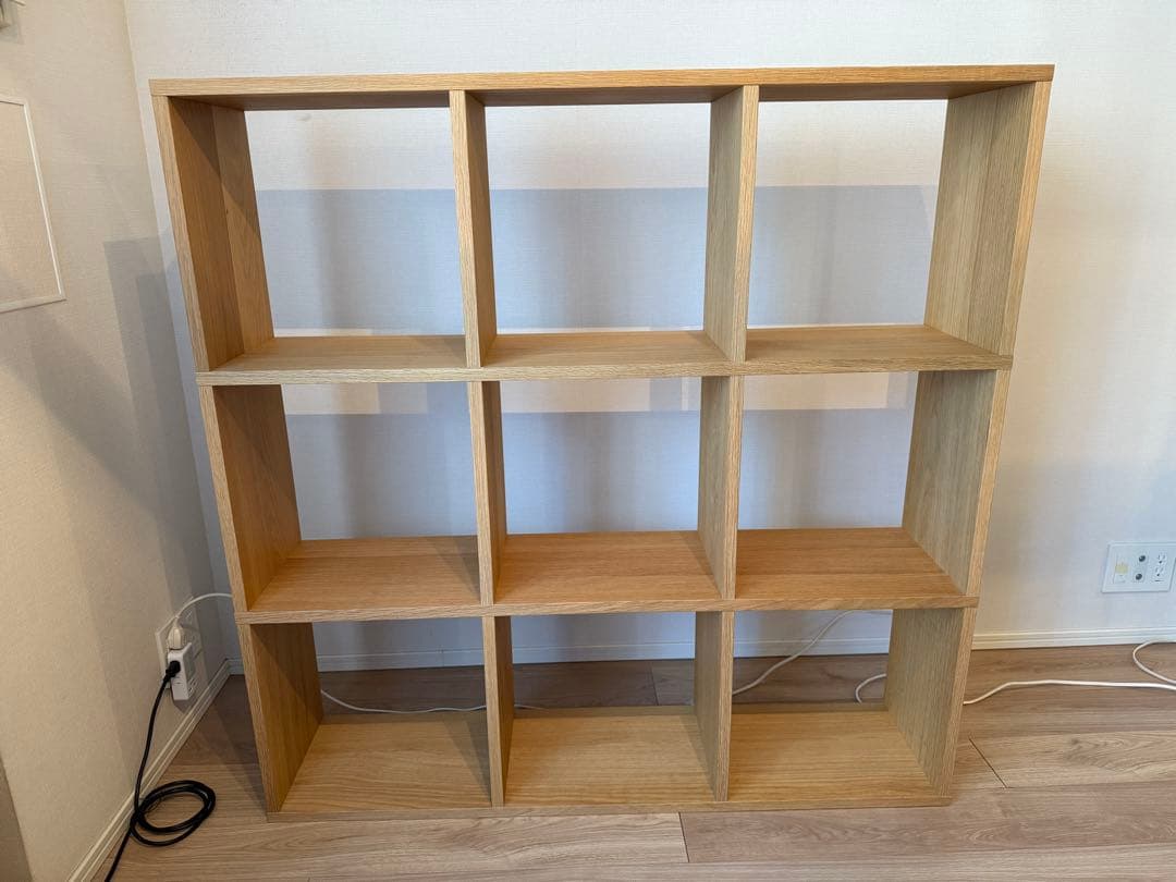 無印良品 本棚 スタッキングシェルフセット 3段×3列 9マス オーク材