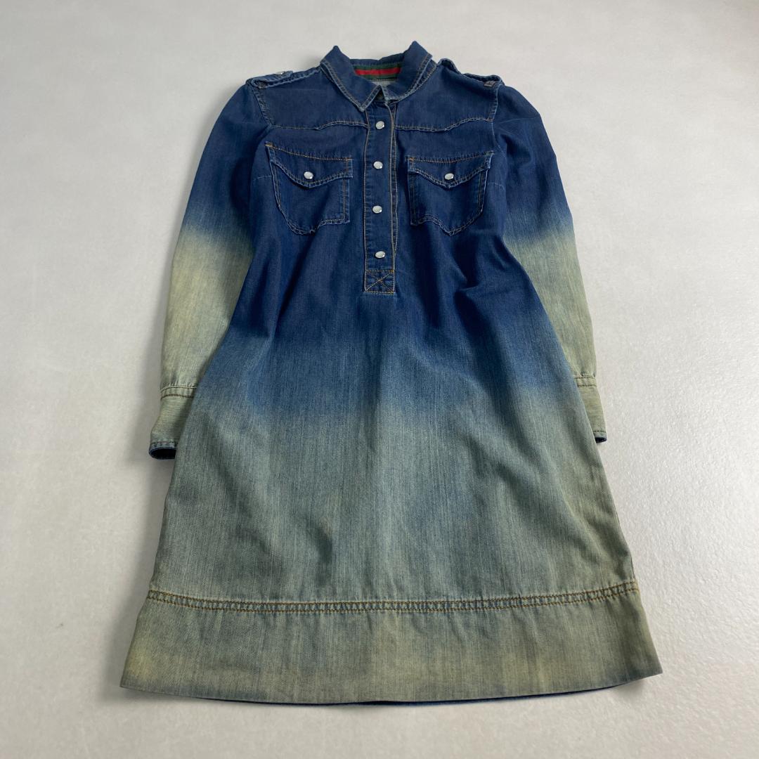 グッチ　デニムワンピース　シャリーライン　グラデーション GUCCI
