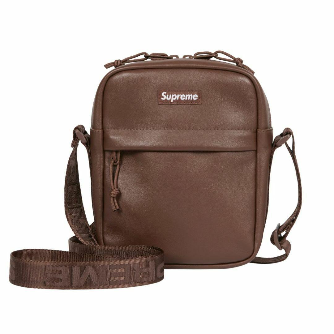 Supreme 24FW レザーショルダーバッグ