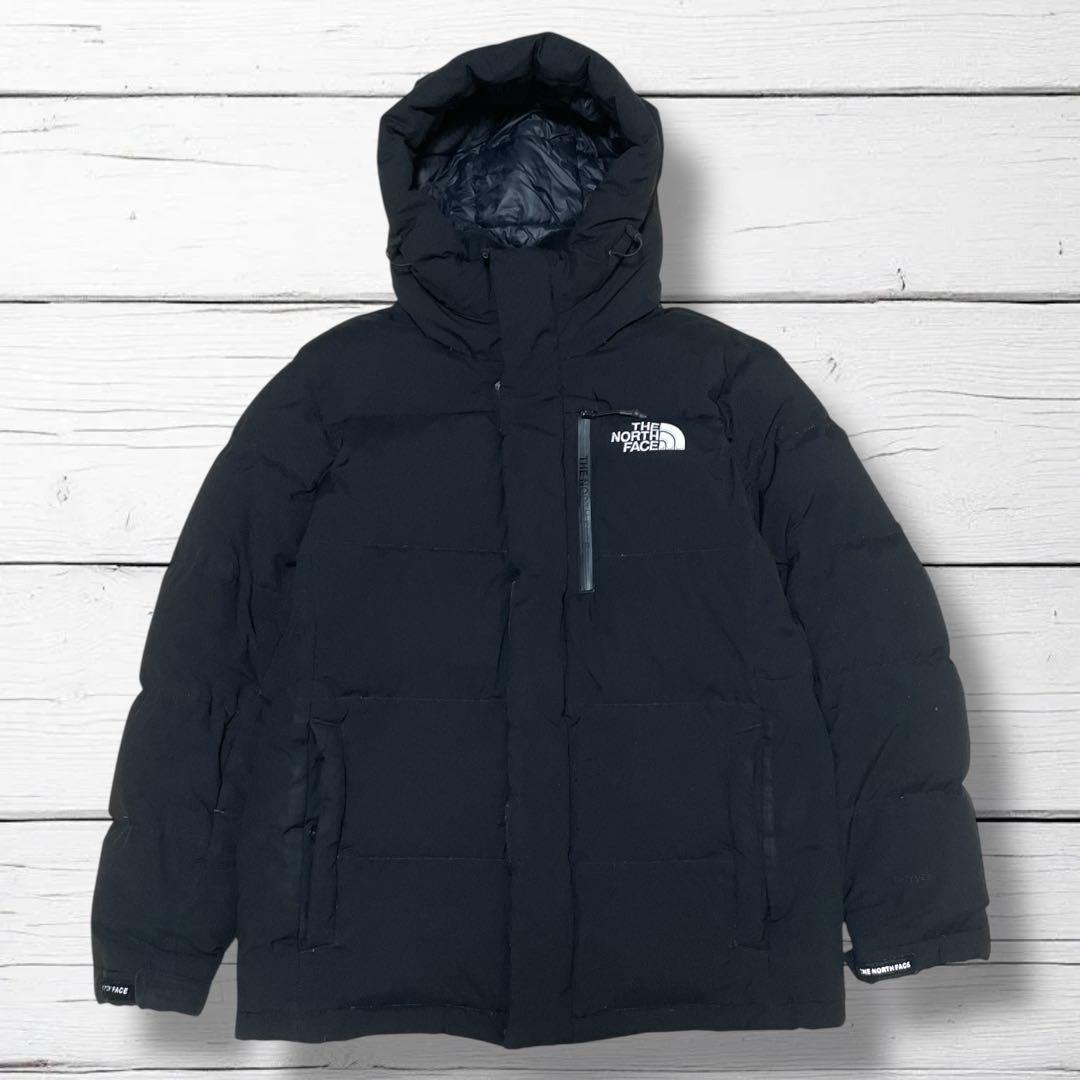 美品　ノースフェイス DRYVENT ダウンジャケット ブラック M フード付き