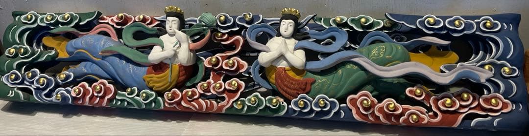 天女　欄間　アート　美術品　伝統工芸　ハンドメイド　オブジェ