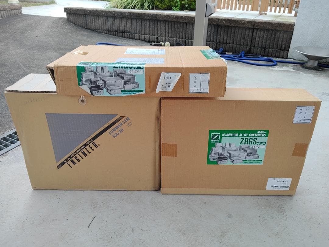 ◆新品◆エンジニア◆アルミケース◆工具箱◆カギ付 ◆オプション含む3点セット◆