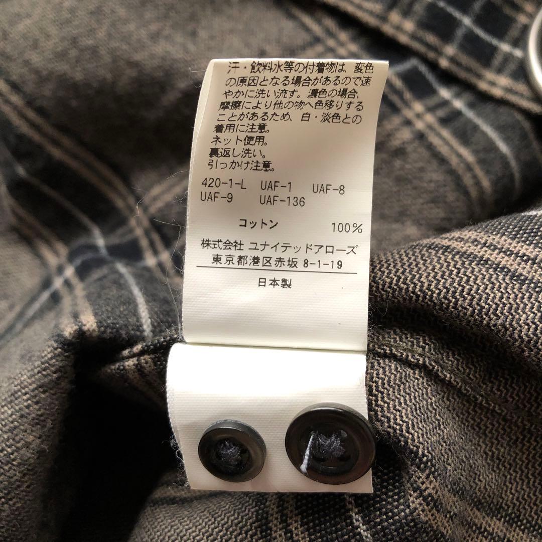 【春物】steven alan スティーブンアラン ネルシャツ BOLD FIT