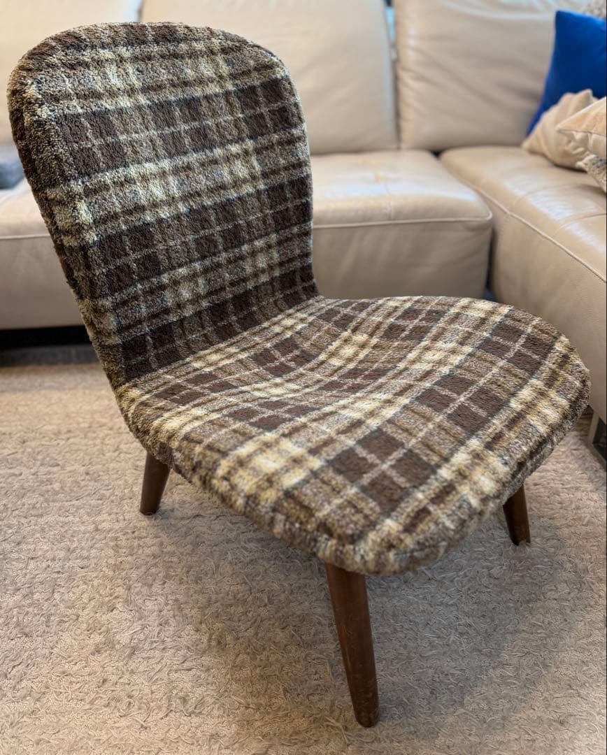 トラックファニチャー ラウンジチェア チェック柄