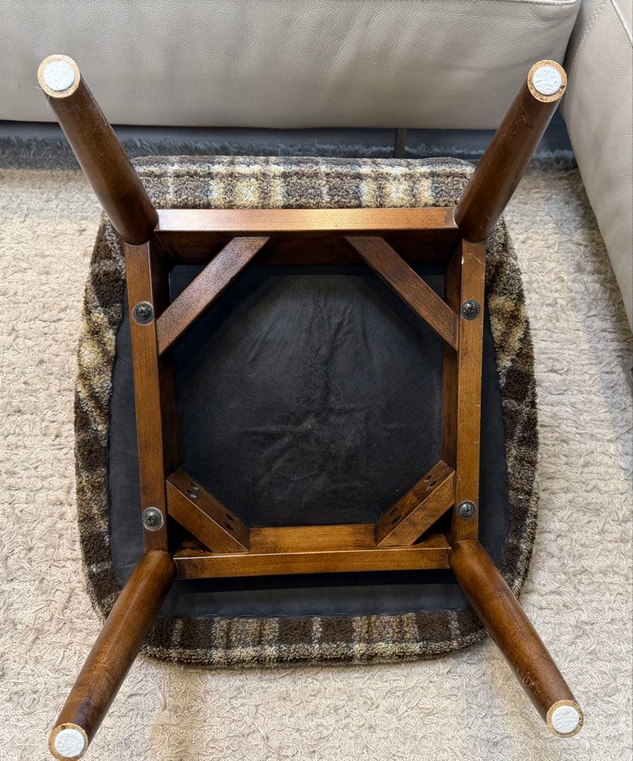 トラックファニチャー ラウンジチェア チェック柄