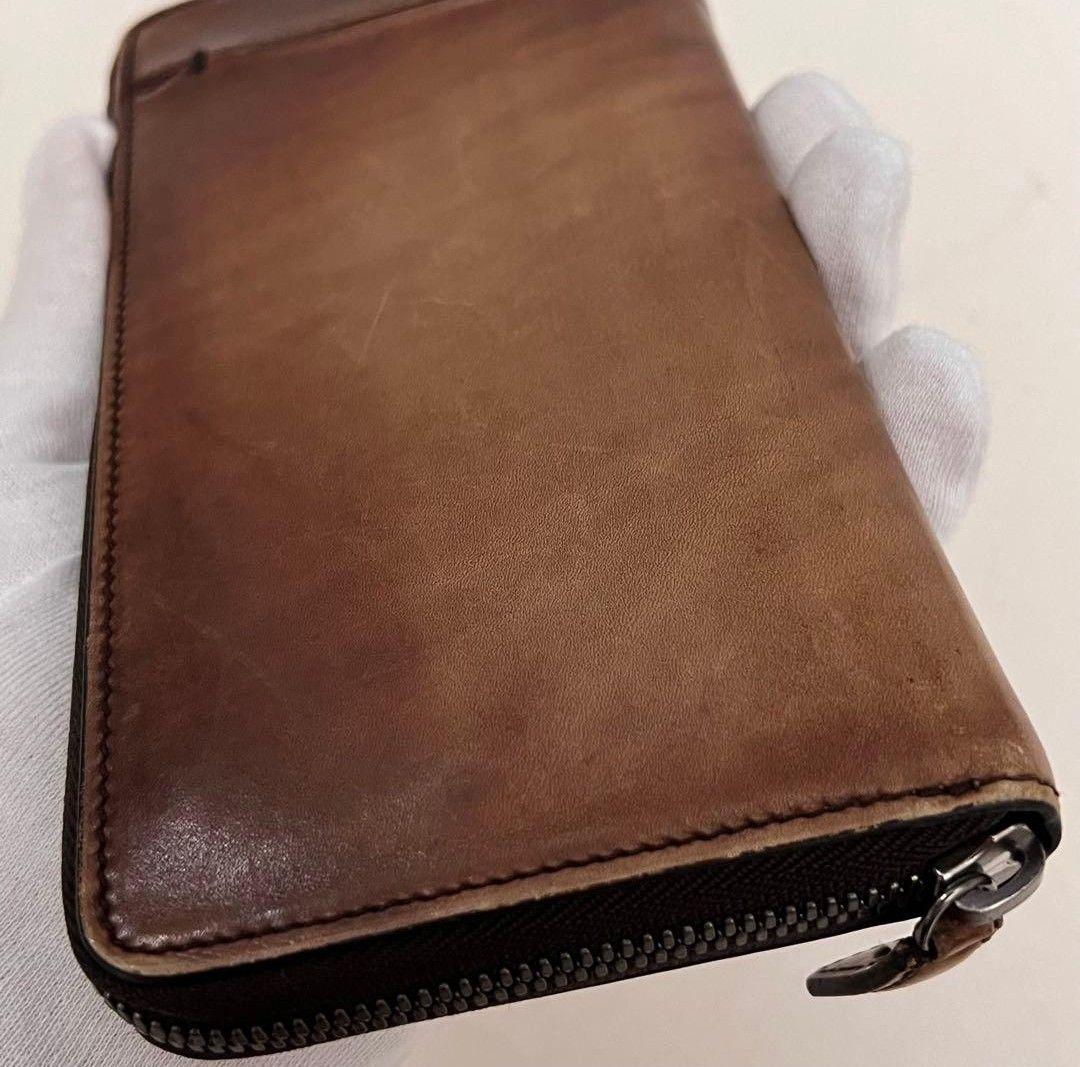 ✨極美品✨ベルルッティ　ガスパール　ラウンドジップ長財布　レザー　ブラウン