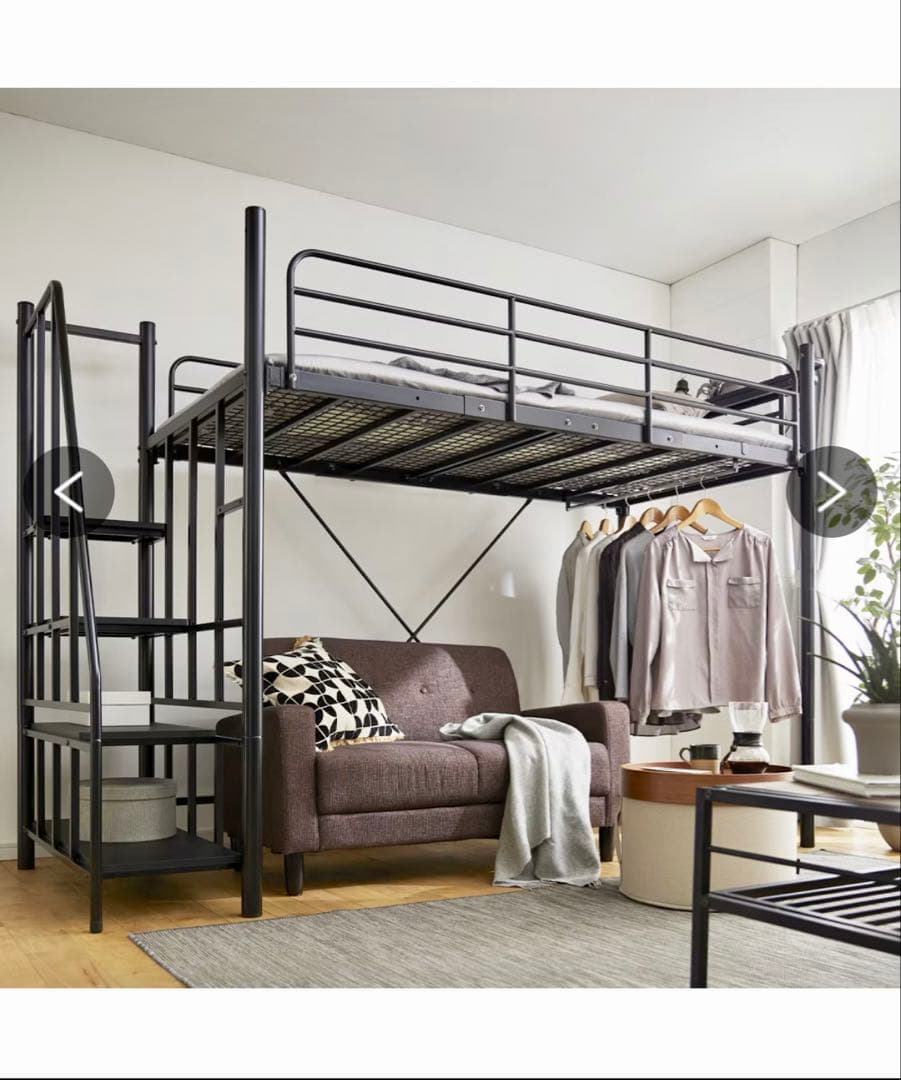 SHOW ロフトベッド 階段付き　引き取り限定(足立区)