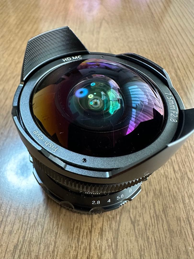 Pergear 7.5mm F2.8 カメラ交換レンズ 超広角 魚眼レンズ