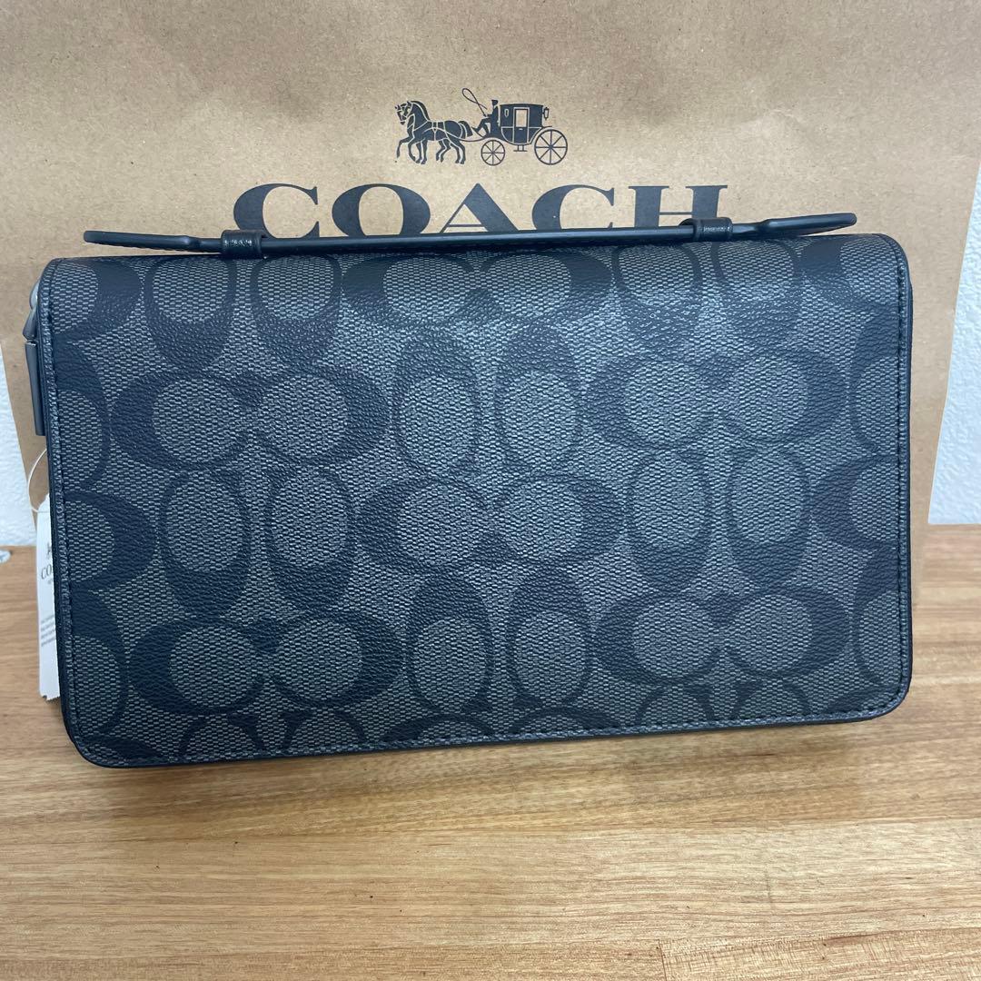 COACH ブラック 長財布　ブラック　コーチ　贈り物