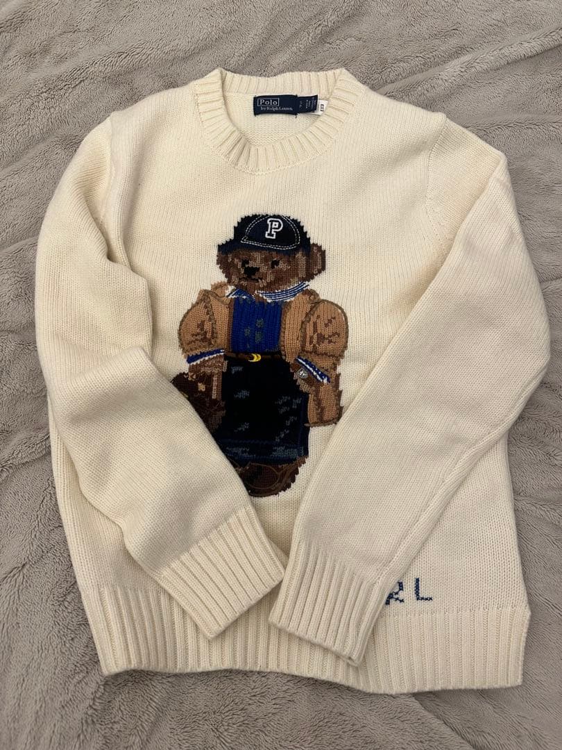 POLOラルフローレン ポロベア　ニット ウール×カシミヤ混