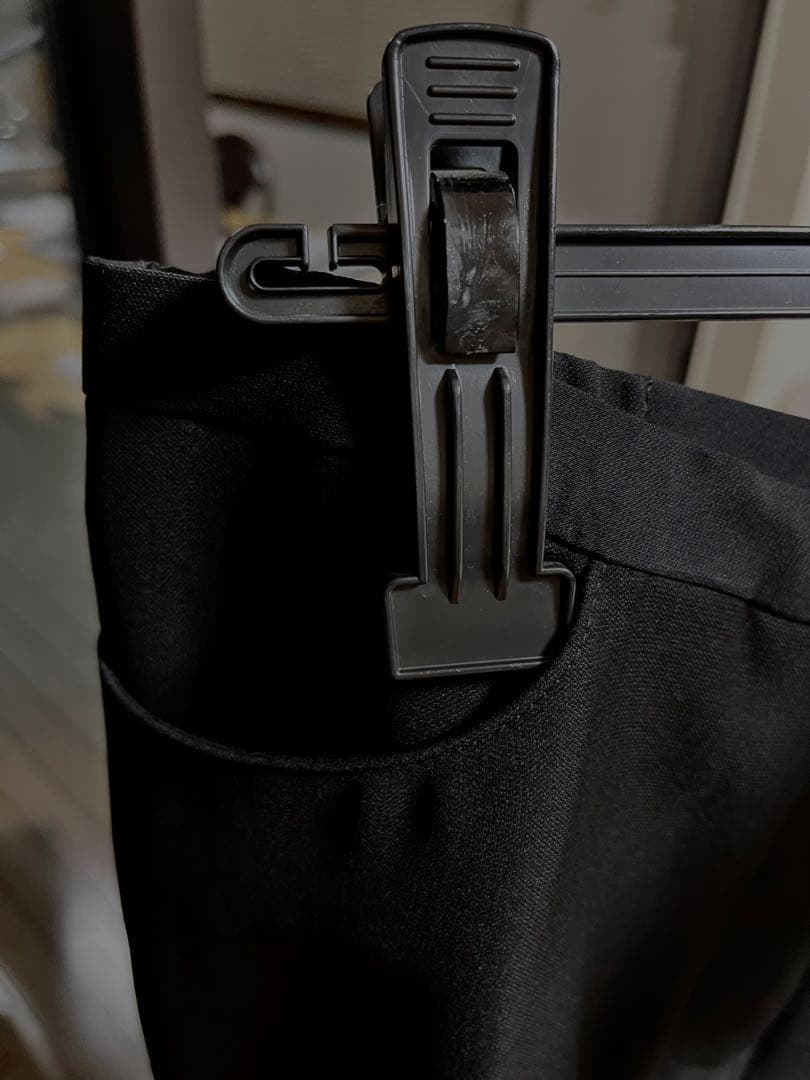 本日迄美品　東京ソワールパンツスーツセットアップ　11号ブラック　フォーマル漆黒