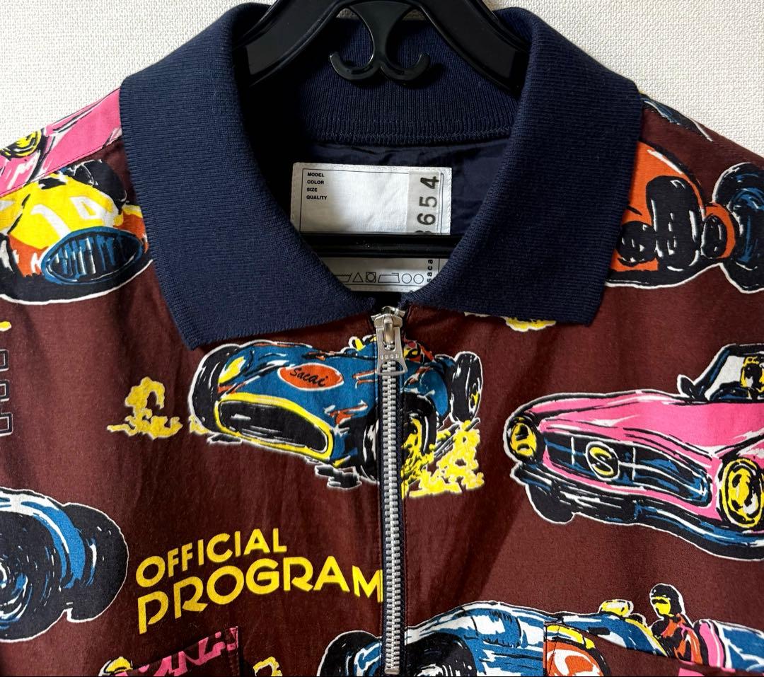 sacai★サカイ★Car Race★Tropical Print★ポロシャツ