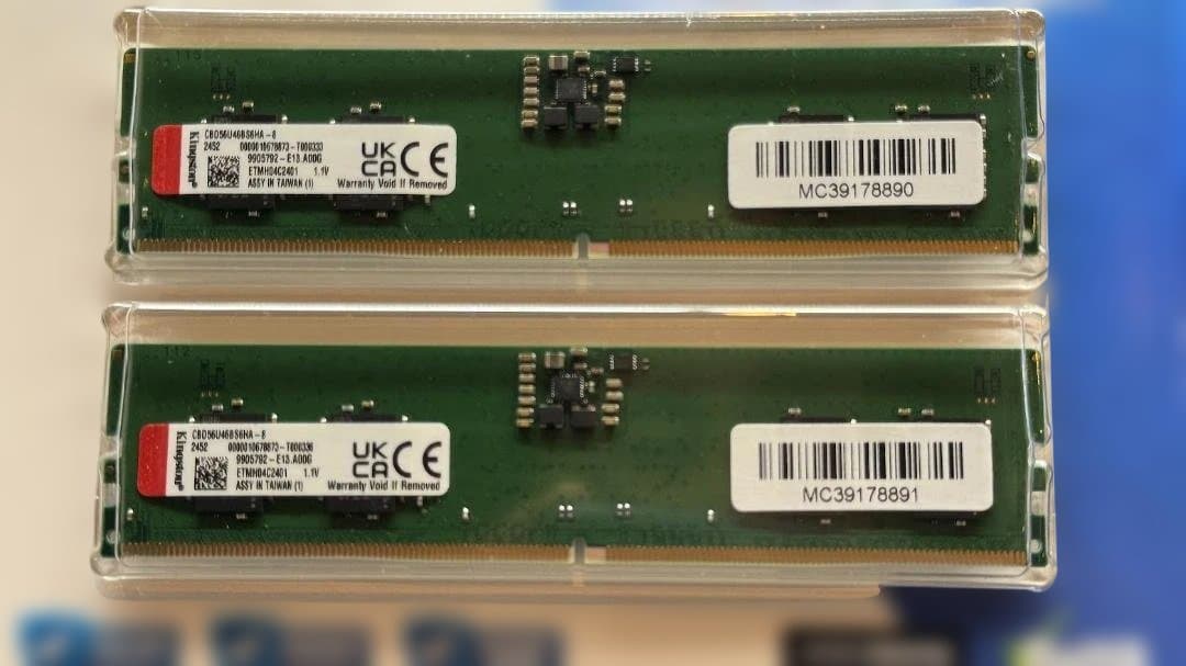 Kingston_PC5-44800(DDR5-5600)_ 8GB2枚セット②