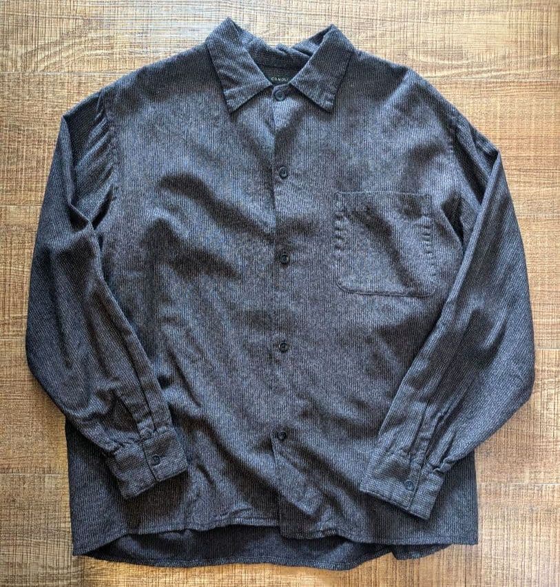 COMOLI コモリ 20SS ウールシャツ ブラウン