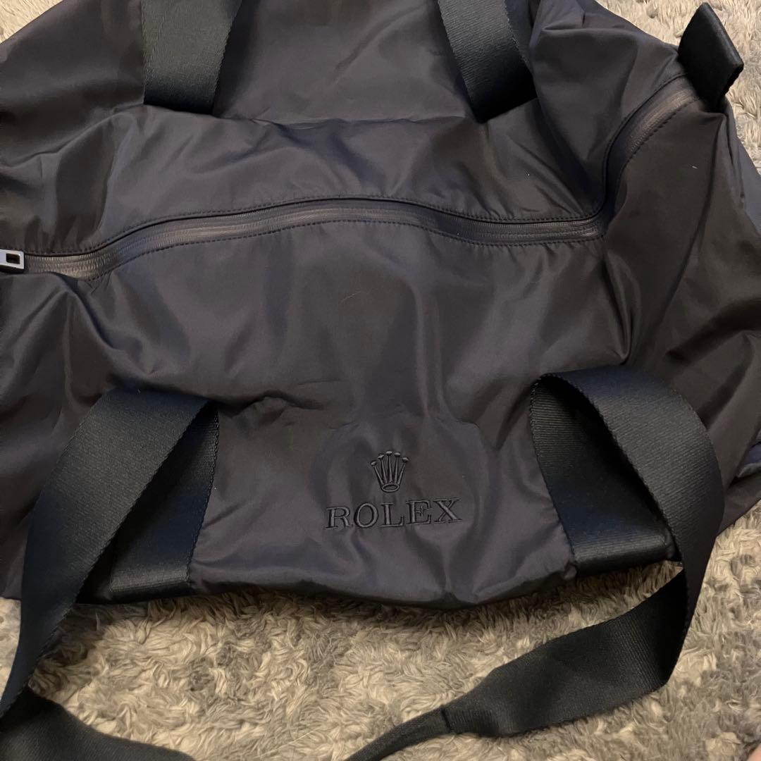 ROLEX ブラック ボストンバッグ