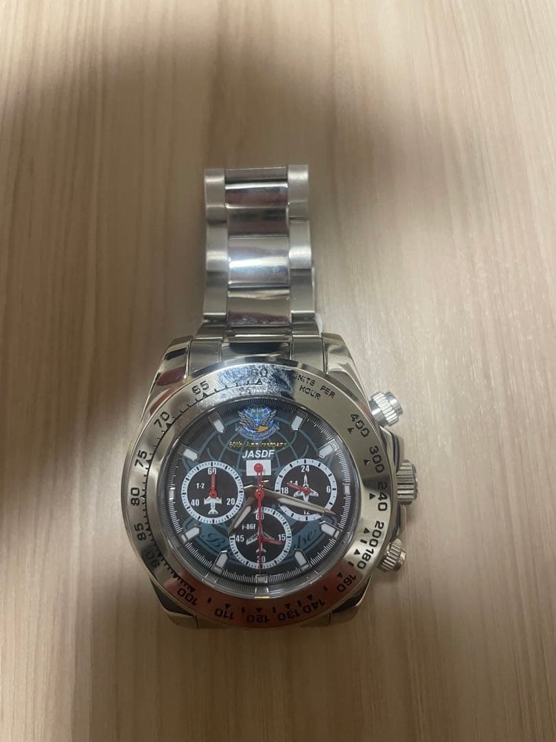 航空自衛隊ブルーインパルス JASDF ソーラー電波 クロノグラフ 腕時計