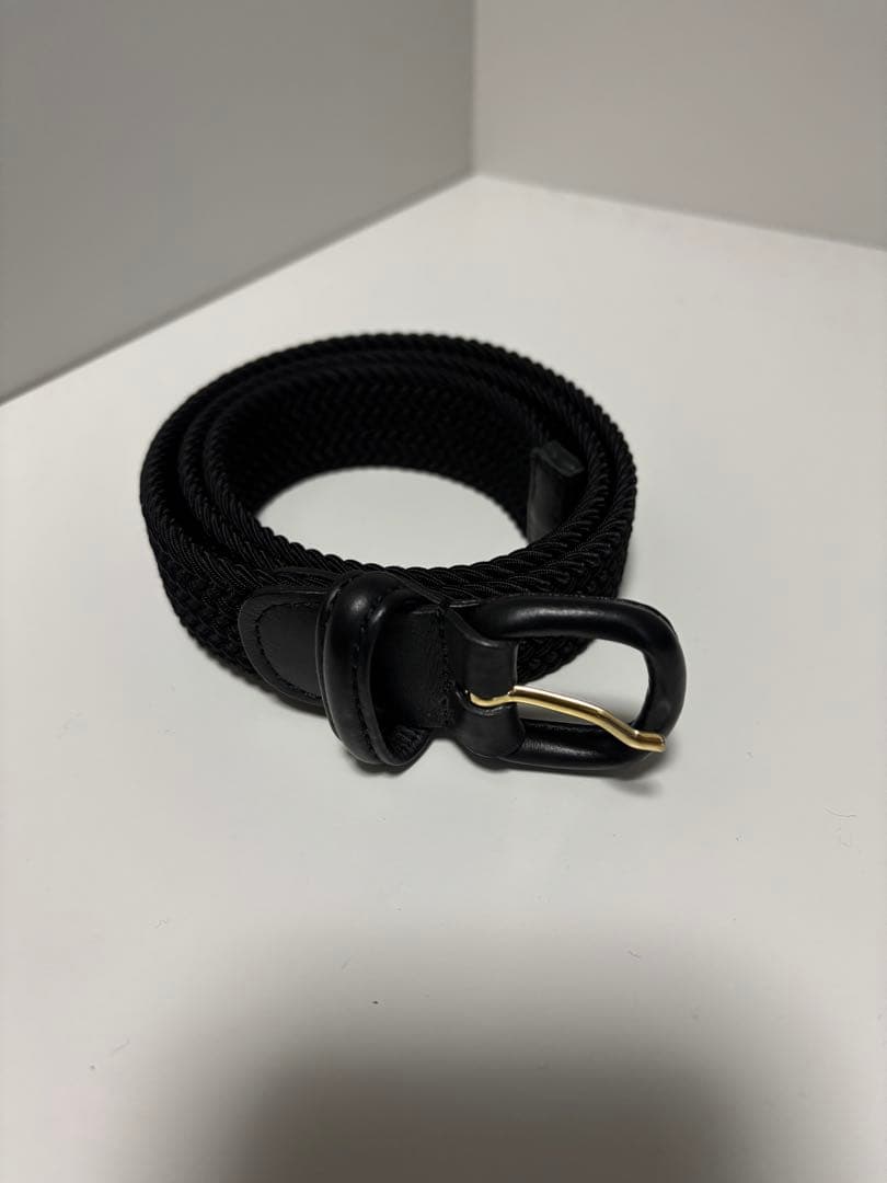 ANDERSONS メッシュベルト ブラック M