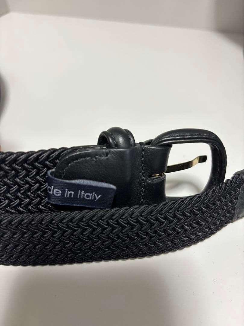 ANDERSONS メッシュベルト ブラック M