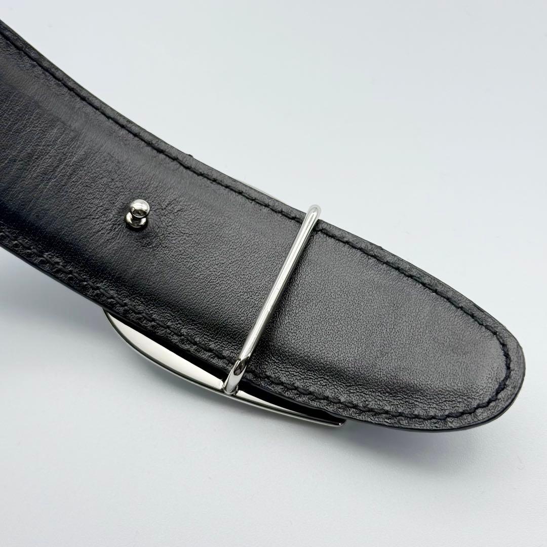 GUCCI グッチ ベルト Gバックル 純正ベルト シルバー金具 ユニセックス