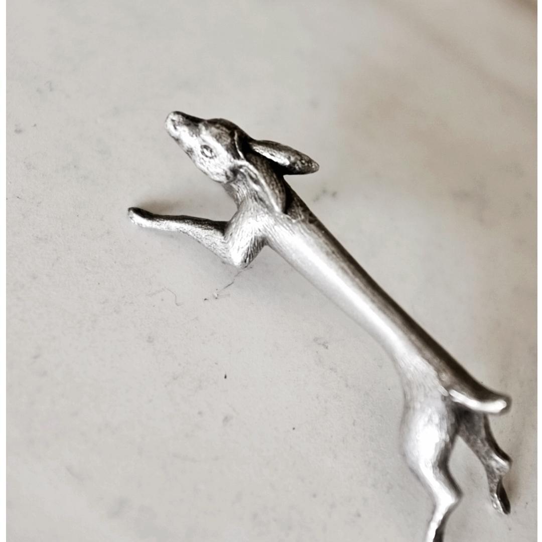 sold フランス 駆け抜ける永遠のウサギとカトラリーレスト アンティーク