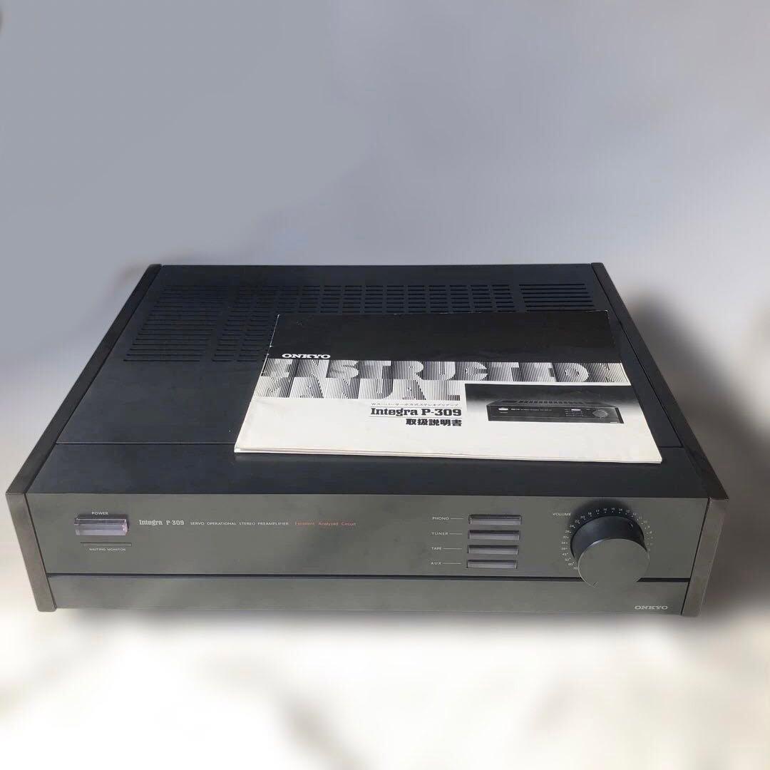 ONKYO ステレオプリアンプ　Integra P-309 説明書付