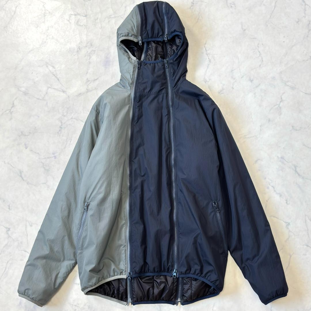 美品マウンテンリサーチ 4 Zips Parka 中綿ジャケット紺 L tr6