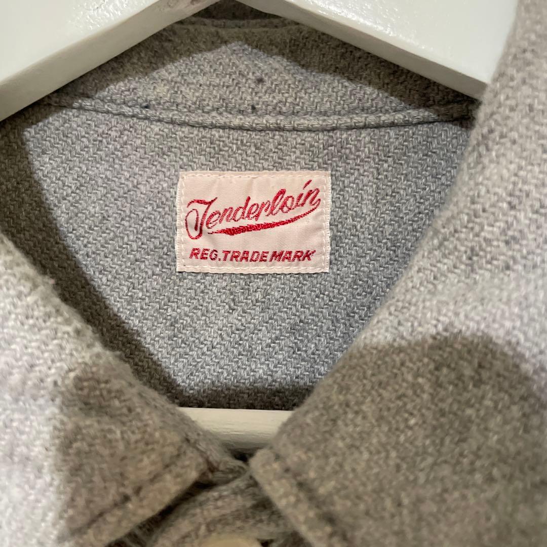 Tenderloin グレー ネルシャツ 長袖