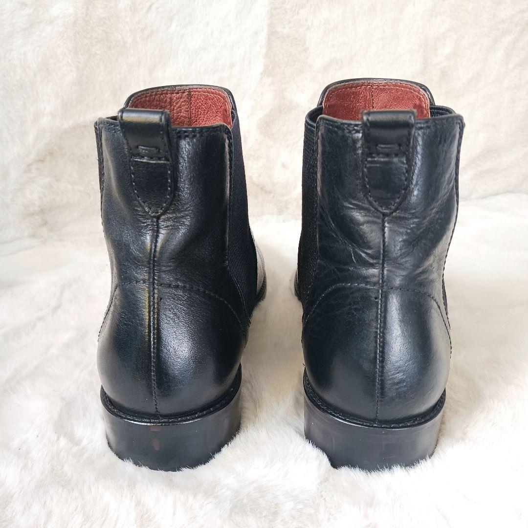MARGARET HOWELL idea　サイドゴアブーツ　 本革　黒　23.5