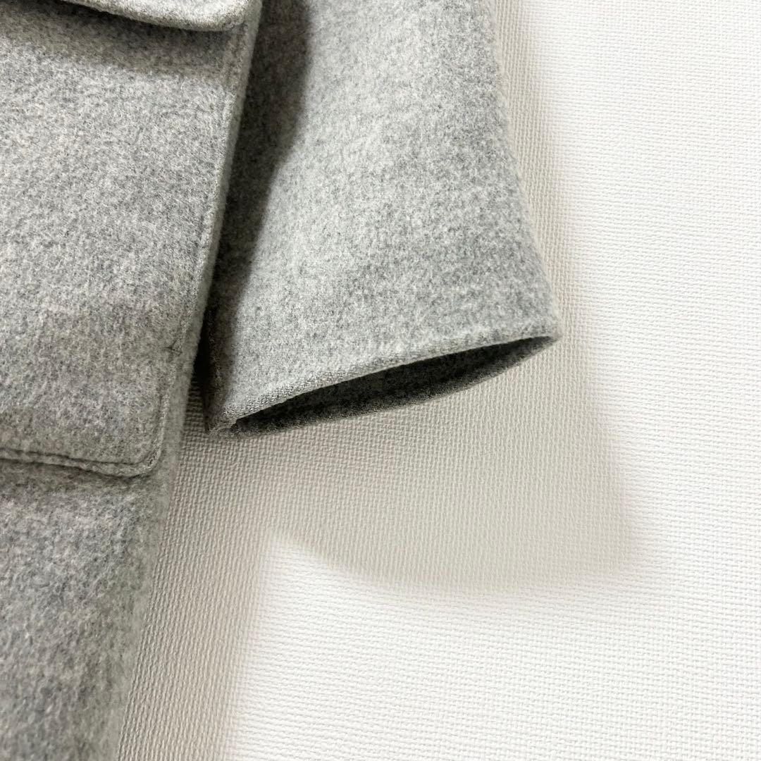 Theory カシミヤ混ダッフルコート ダブルフェイス グレー　S