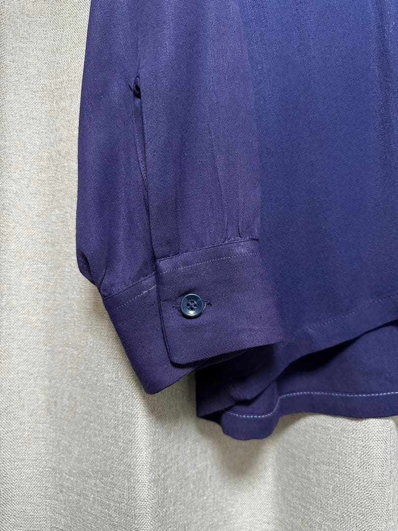 50s レーヨンシャツ ネイビー 15