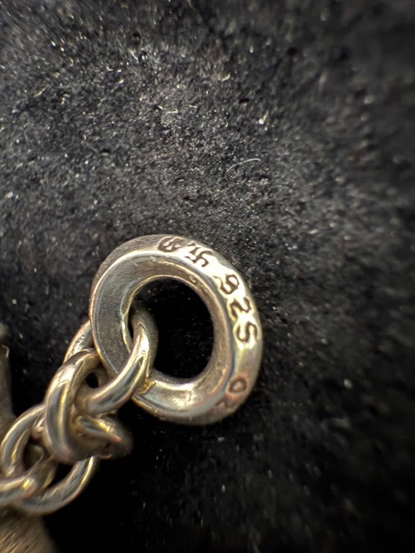 正規品　クロムハーツ　シルバー　ローリークロスチャーム