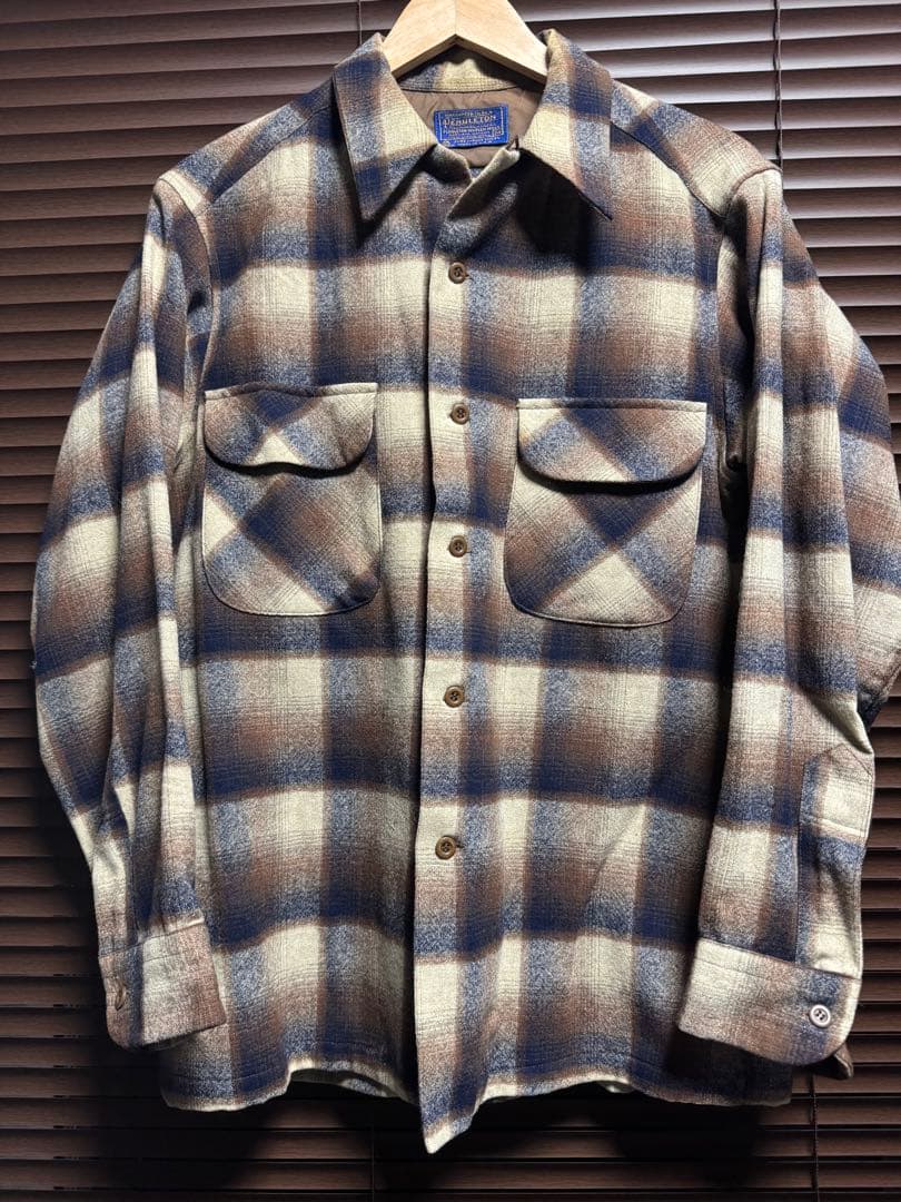 j*s様 USA製 70s PENDLETON ペンドルトン ボードシャツ Mサ