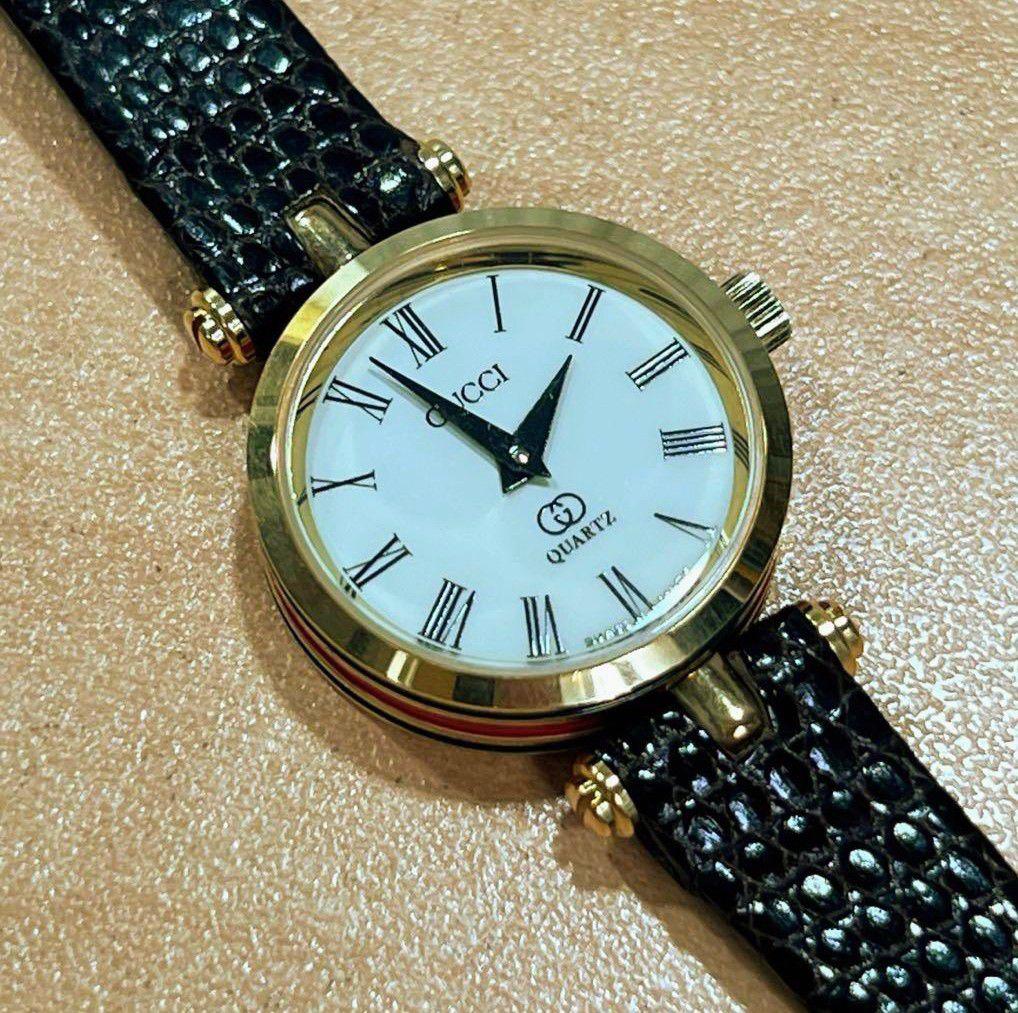 美品GUCCI レディース 腕時計 サイドシェリー ヴィンテージ 可動品
