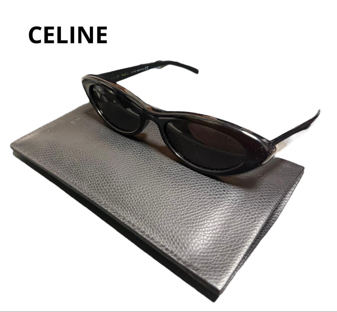 CELINE キャットアイサングラス ネイビー