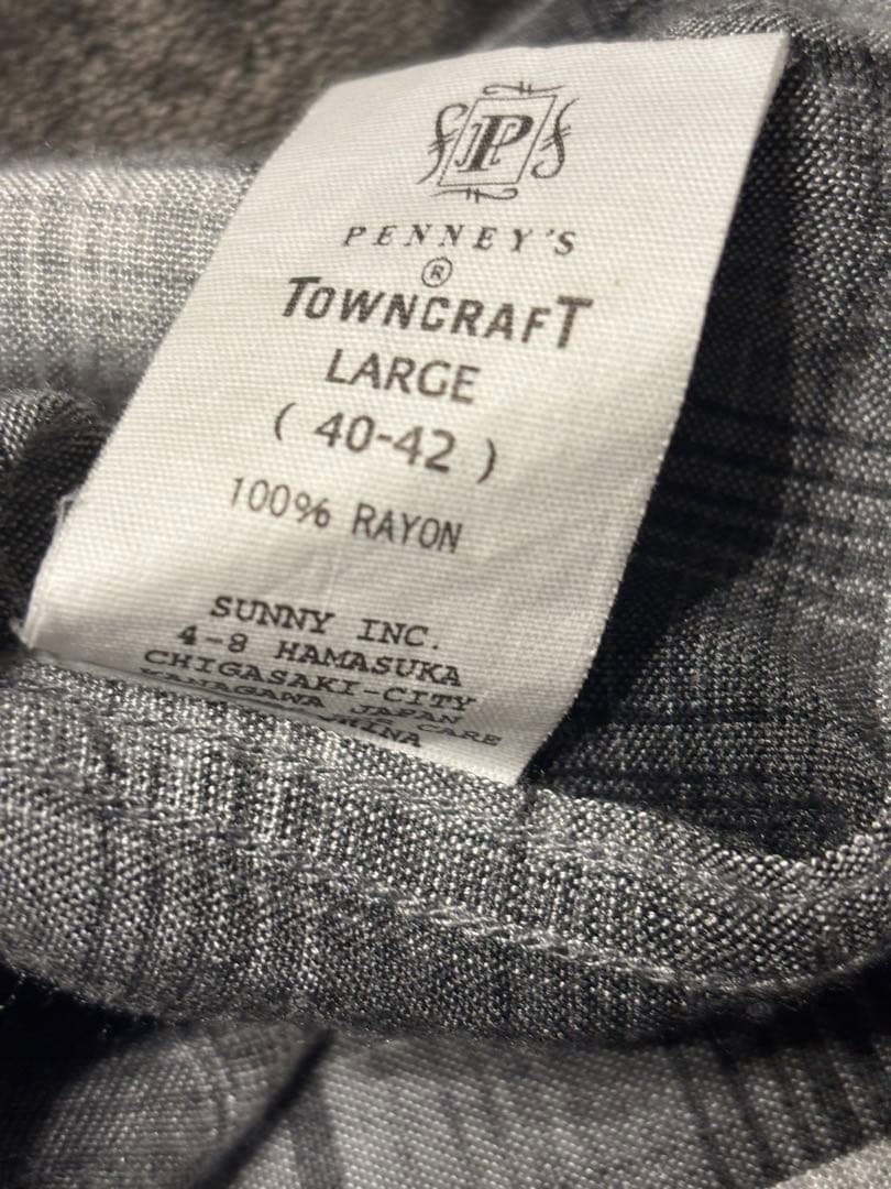 WAIPER 別注 TOWN CRAFT オンブレ レーヨンオープンカラーシャツ