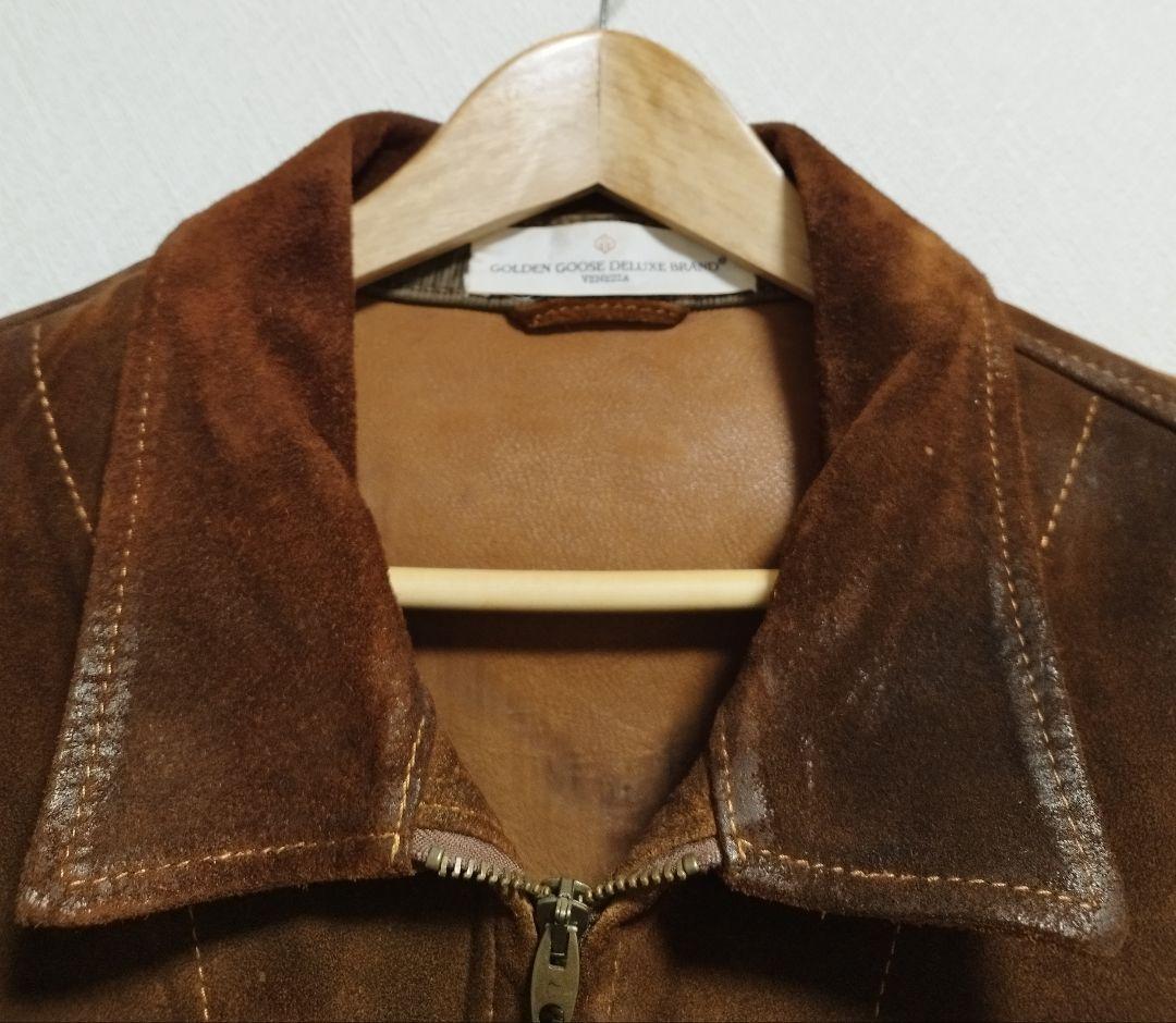 木村拓哉着用　ゴールデングース スエード レザージャケット