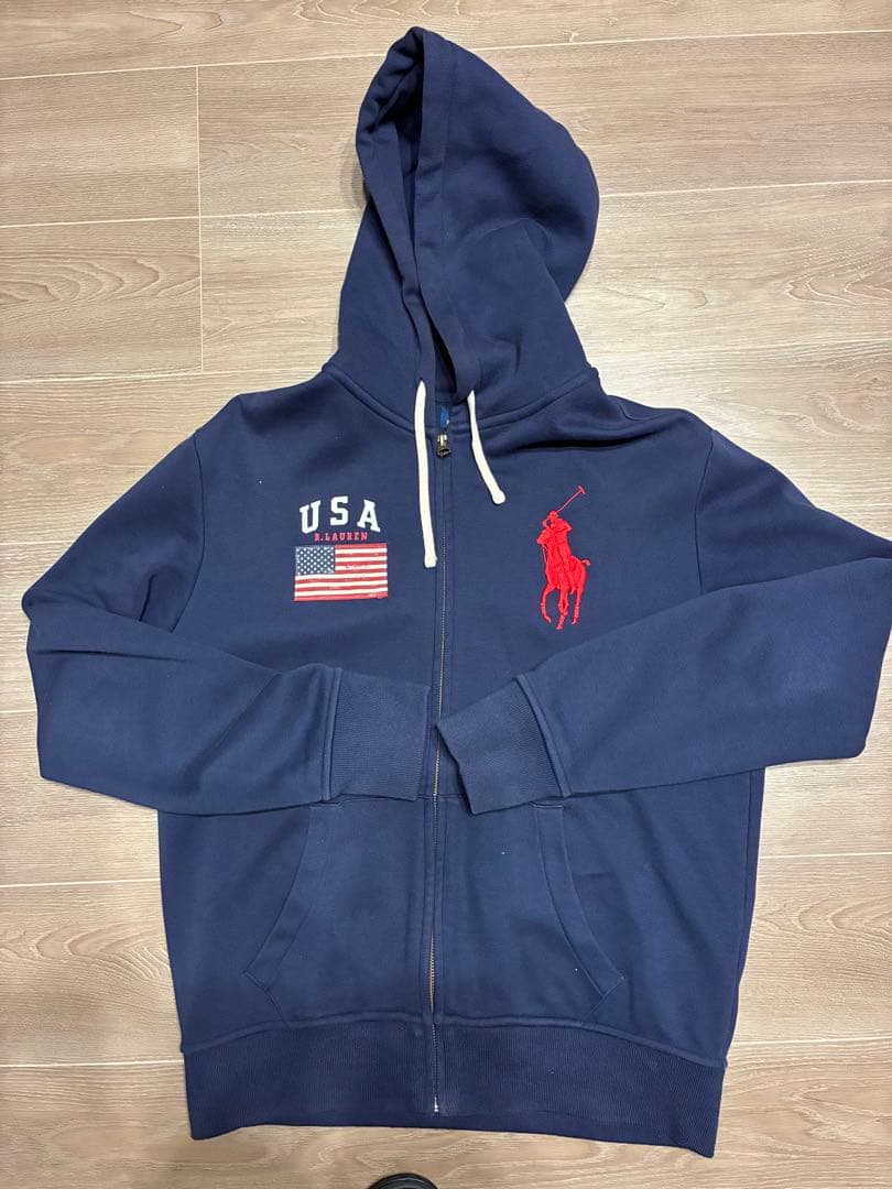 Polo Ralph Lauren ネイビー フルジッパーパーカー