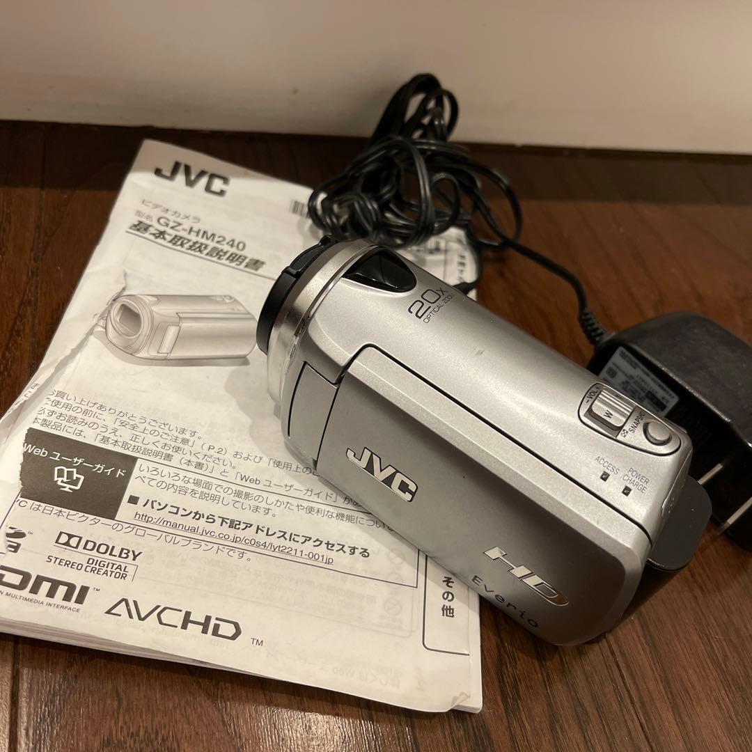 JVC GZ-HM240 ビデオカメラ シルバー