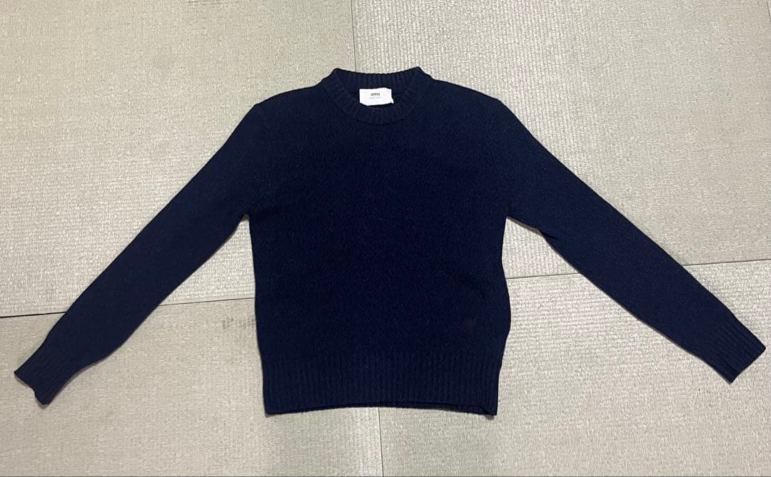 【美品】Ami Paris ネイビーニット カシミヤ　ユニセックス